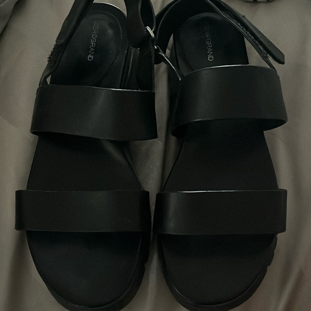 Cole Haan zerogrande black sandals size 9